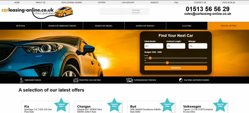 Car Leasing Online screenshot